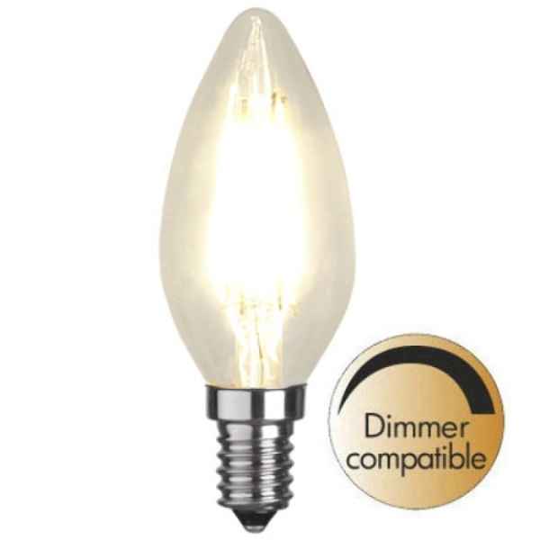 Mynd af Illumination LED Clear filament bulb E14 2700K 420lm Dimmer comp.