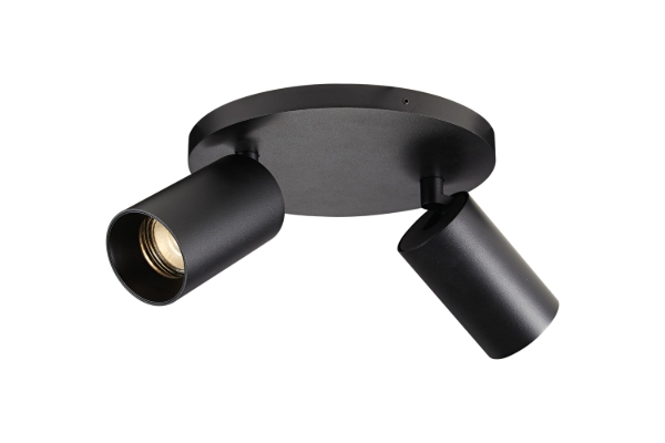Mynd af spotOn 2 Gu10 Svart hring