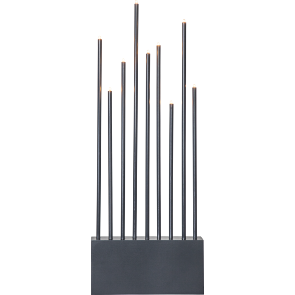 Mynd af Kertastjaki kolgrár 60 cm.