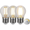 Mynd af E27 4,2W LED 470Lm glær 3 ste