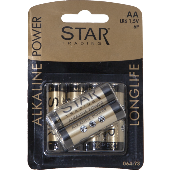 Mynd af AA RAFHLÖÐUR  6. stk í pakka