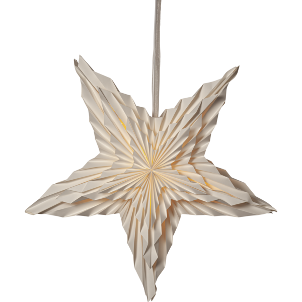 Mynd af Pappírsstjarnar hvít 70 cm.