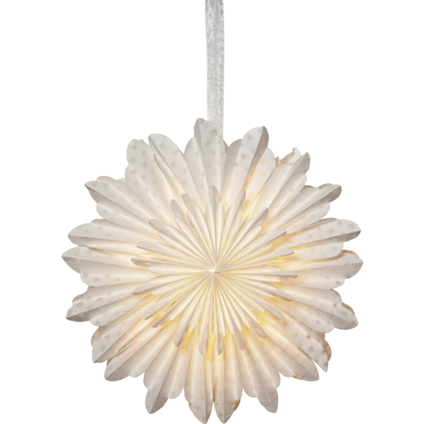 Mynd af Star Cloud stjarna í glugga 45 cm.  Hvít