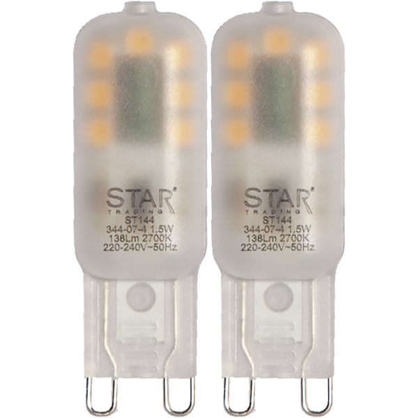 Mynd af G9 1,8W 140lm LED (2stk)
