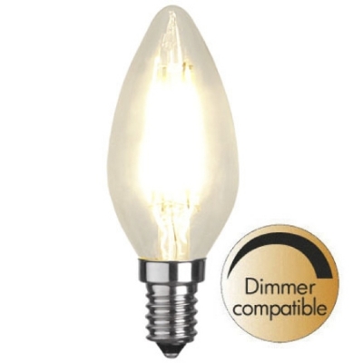 Mynd af Illumination LED Clear filament bulb E14 2700K 420lm Dimmer comp.