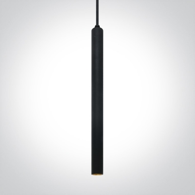 Mynd af 8W COB LED Black body Brass reflector pendant