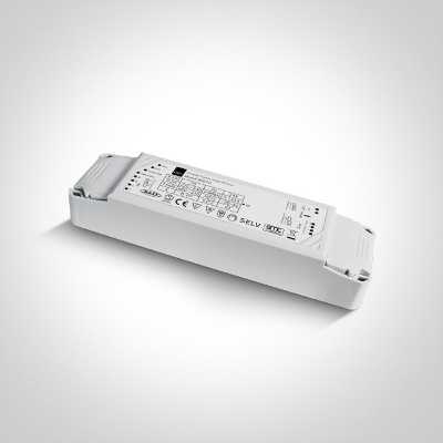 Mynd af 89075L 75W 24V DC 1-10V & Push to Dim dimmable constant voltage driver, IP20.