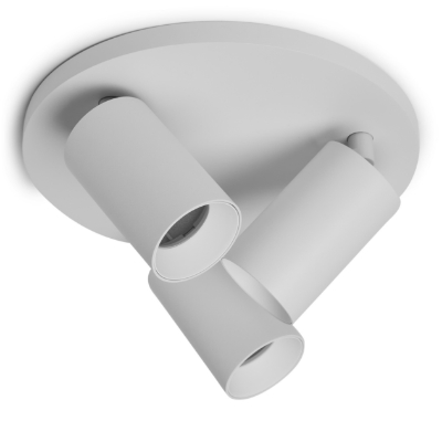 Mynd af spotOn 3 Gu10 Hvítur hring