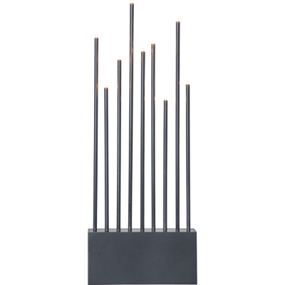 Mynd af Kertastjaki kolgrár 60 cm.