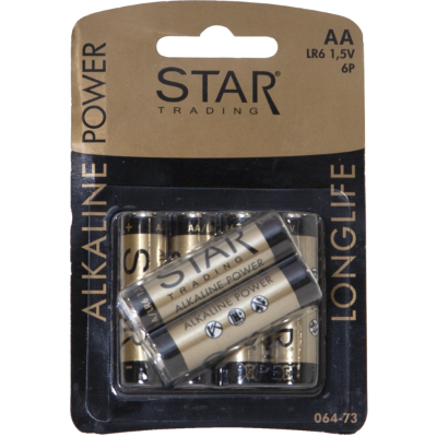 Mynd af AA RAFHLÖÐUR  6. stk í pakka